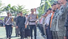 Apel Gelar Pasukan Operasional Kepolisian Terpusat Semeru 2026 Di Halaman Mapolres Magetan.