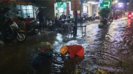 Kondisi Banjir Area Kota Magetan.