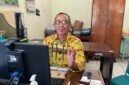 Pengelola Program Zoonosis Dinkes Ngawi, Anang Ristanto saat Jelaskan Penyebab Penyakit Leptospirosis 