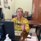 Pengelola Program Zoonosis Dinkes Ngawi, Anang Ristanto saat Jelaskan Penyebab Penyakit Leptospirosis 