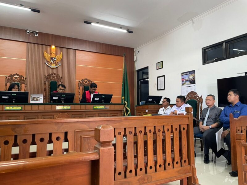 Perwakilan BPN Magetan Dalam sidang Gugatan di PN Magetan, Rabu 13 Mei 2026. 
