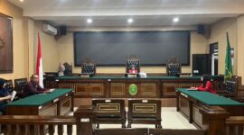 Sidang Perkara Tabungan Lebaran Desa Soco di PN Magetan.