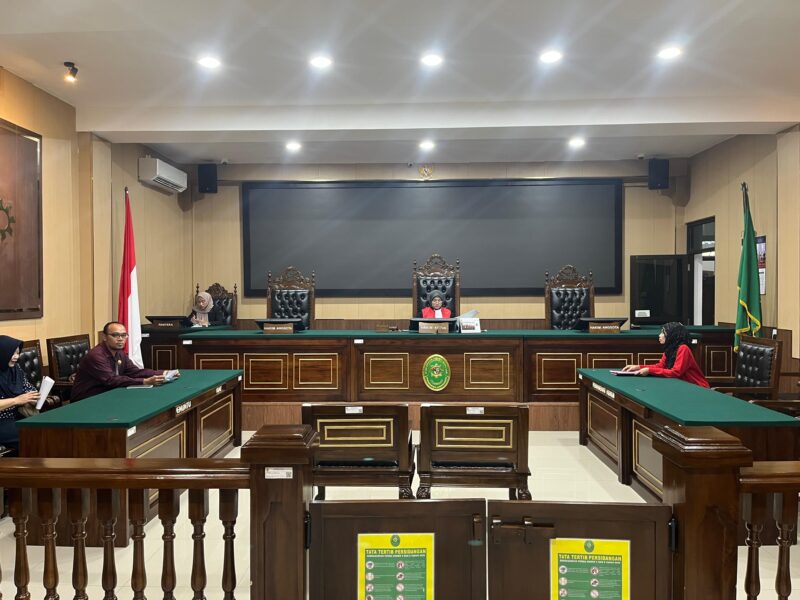 Sidang Perkara Tabungan Lebaran Desa Soco di PN Magetan.