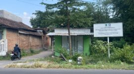 Bangunan Eks Posko Satpol PP Magetan di Jalan Agung Maospati.