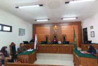Sidang Gugatan Wanprestasi Tergugat Sriasih di PN Magetan. 