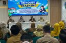Plt Direktur RSDH Ponorogo Dr Made Jaren saat membuka In House Training pelatihan bahasa isyarat dasar yang di gelar di auditorium lantai 4 ruang Tulip RSDH. 