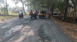 Pemeliharaan jalan Karas - Pelem oleh UPTD PUPR Magetan Wilayah 4 Barat
