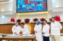 Ketua DPRD Kabupaten Ponorogo Dwi Agus Prayitno bersama 3 pimpinan dewan didampingi Plt Bupati Lisdyarita menandatangani dokumen persetujuan P-APBD 2026. 