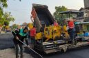 Perbaikan jalan di Ponorogo juga di sokong dana DBHCHT. 