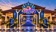 Areal masuk Kemilau Pekan Raya Ponorogo 2026 di Aloon-Aloon Ponorogo. 
