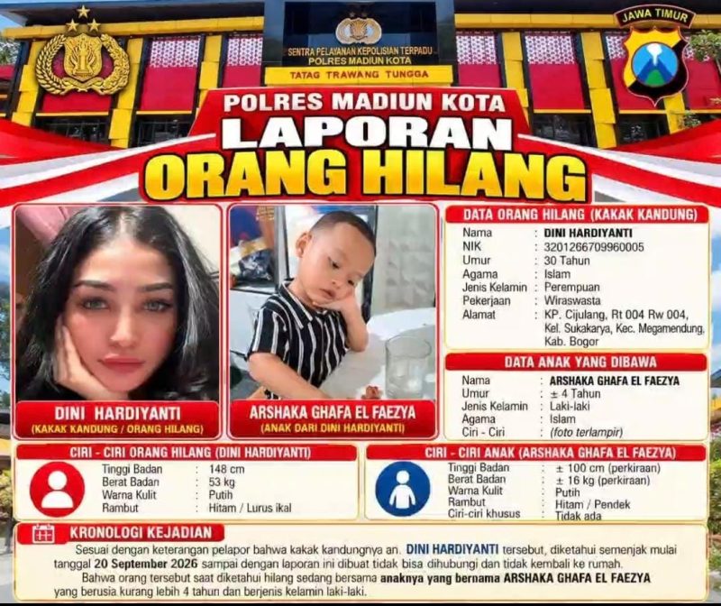 Kedua Korban Ketika Dilaporkan Hilang.